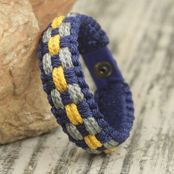 Alternate image for Colorful Mens Bracelet Woven from Polypropylene Cords High Expectations