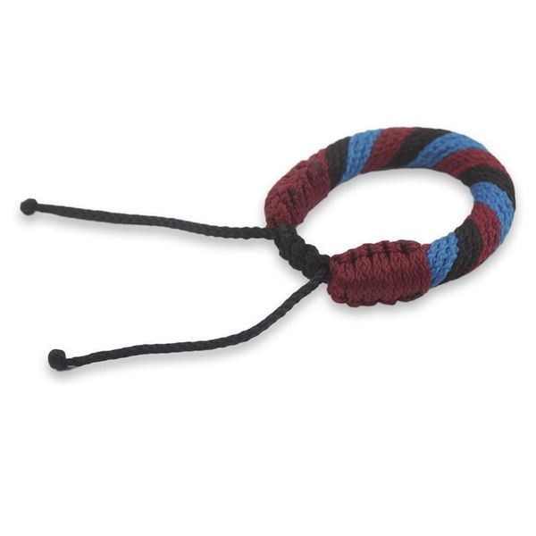 Alternate image for Mens Multicolored Cord Wristband Bracelet from Ghana Krobo Mountaintop