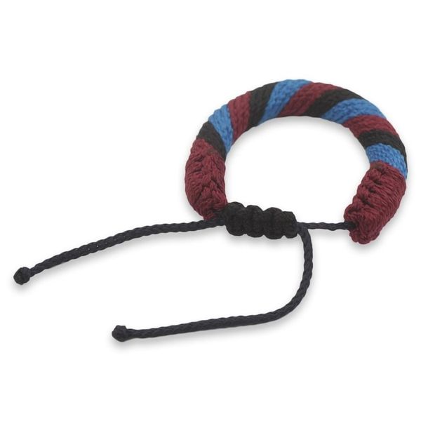 Alternate image for Mens Multicolored Cord Wristband Bracelet from Ghana Krobo Mountaintop