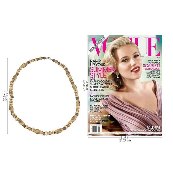 Alternate image for Hand Crafted Beaded Necklace with Floral Motif from Ghana Desert Mirage