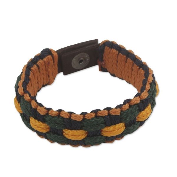 Alternate image for Mens Hand Crafted Wristband Bracelet of Woven Cords Forgiveness