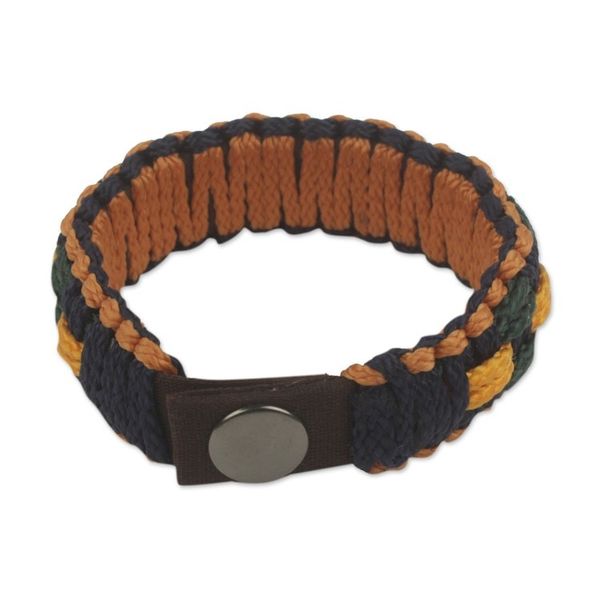 Alternate image for Mens Hand Crafted Wristband Bracelet of Woven Cords Forgiveness