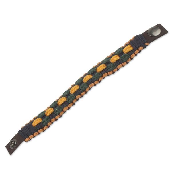 Alternate image for Mens Hand Crafted Wristband Bracelet of Woven Cords Forgiveness