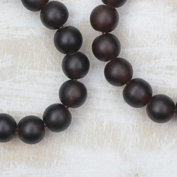 Alternate image for Brown Recycled Glass Beaded Stretch Bracelets Pair Coffee Sensation