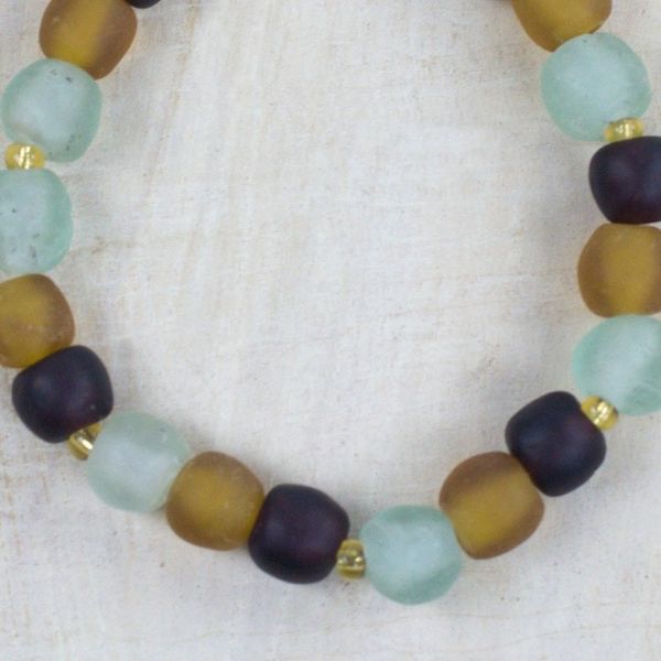 Alternate image for Recycled Glass and Plastic Beaded Bracelet from Ghana Fresh Novelty