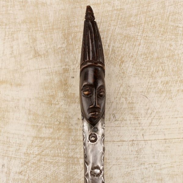 Alternate image for Hand Made Wood Aluminum Decorative Spoon from Ghana Delightful Homestead