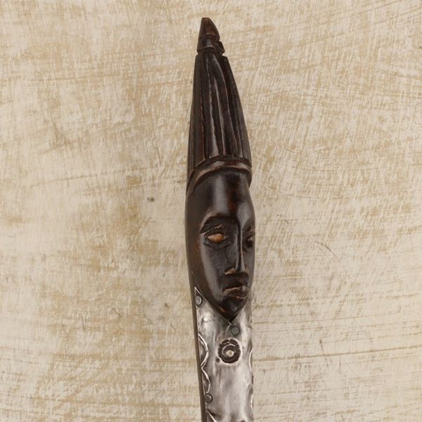 Alternate image for Hand Made Wood Aluminum Decorative Spoon from Ghana Delightful Homestead