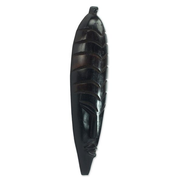 Alternate image for Wood and Aluminum Multicolored Wood Sculpture from Ghana Akua Donkor Woman