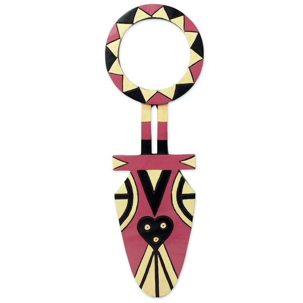 Alternate image for African Wall Mask from Bedu Tribe for Protection and Dance Nafana Pride