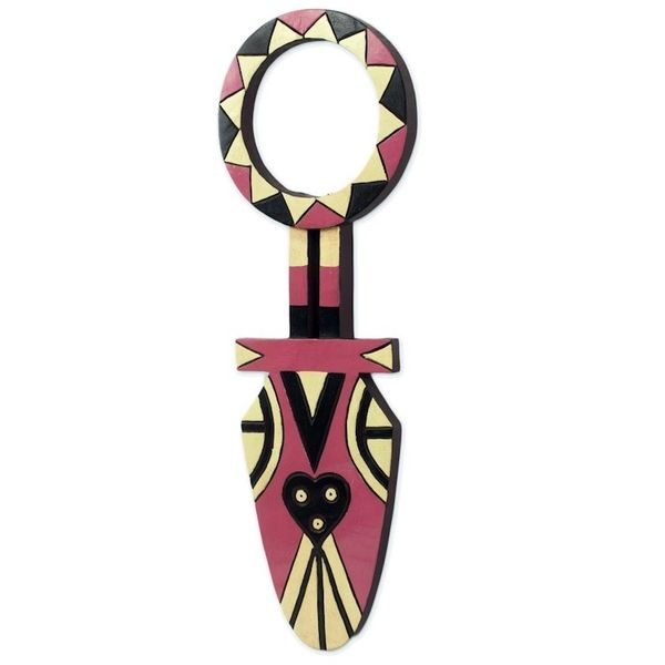 Alternate image for African Wall Mask from Bedu Tribe for Protection and Dance Nafana Pride