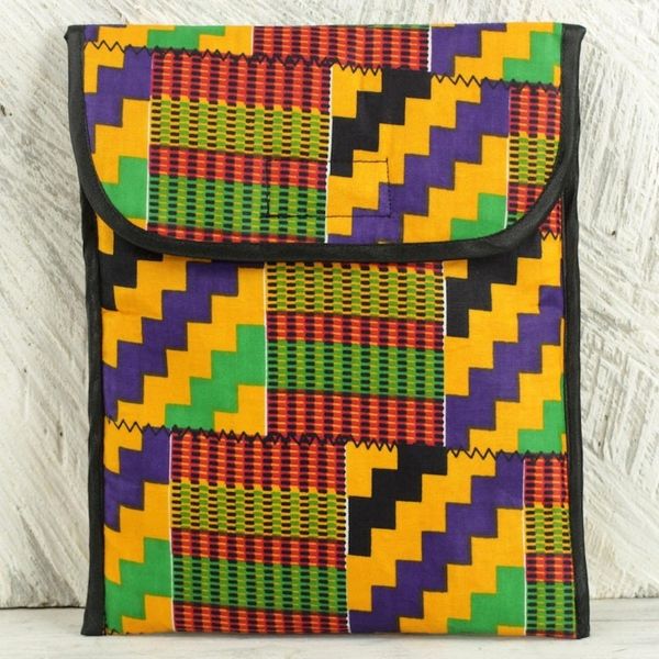 Alternate image for Beautifully Patterned Kente iPad Case with Foam Padding Upbeat