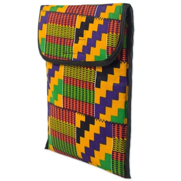 Alternate image for Beautifully Patterned Kente iPad Case with Foam Padding Upbeat