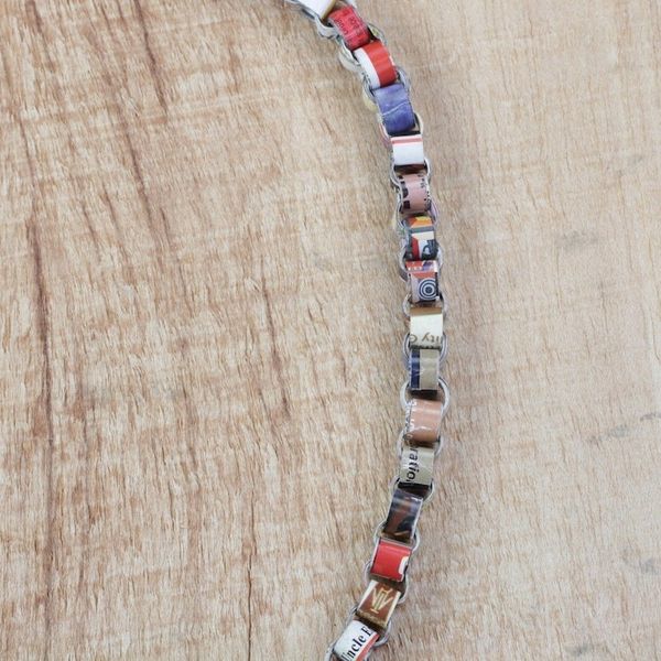 Alternate image for Recycled Paper Link Necklace from Ghana Eco Nkonson