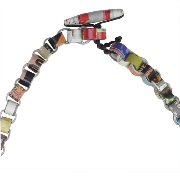 Alternate image for Recycled Paper Link Necklace from Ghana Eco Nkonson