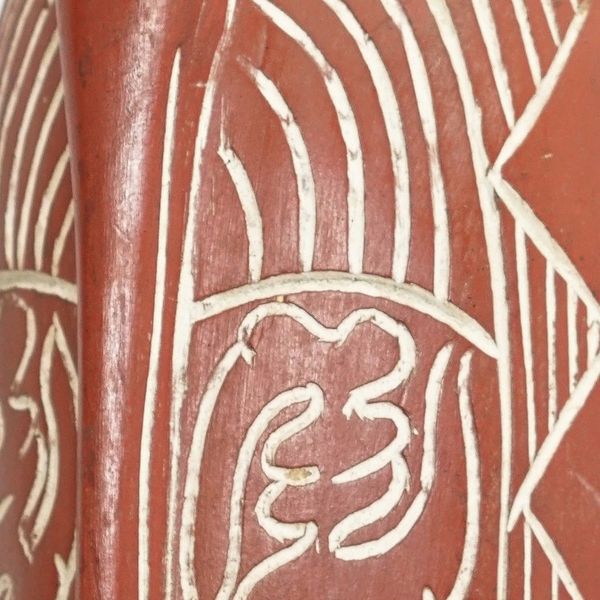 Alternate image for Hand Crafted Brown Painted Sese Wood Wall Mask from Ghana Amarachi