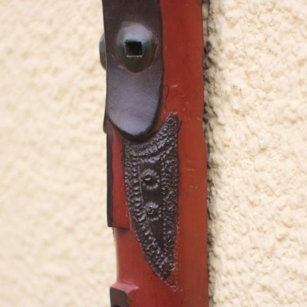 Alternate image for Sese Wood and Aluminum African Mask Oblong from Ghana Gelede Dance
