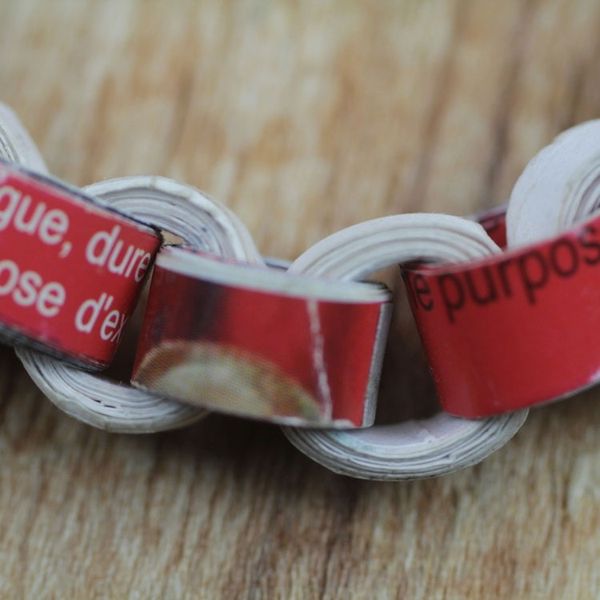 Alternate image for Recycled Paper Link Bracelet from Ghana Eco Nkonson