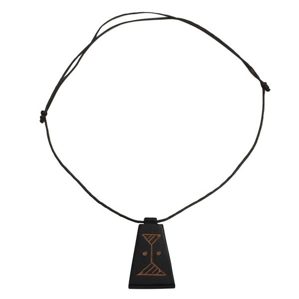 Alternate image for Long Sese Wood Pendant Necklace Hand Crafted in Ghana Our Time