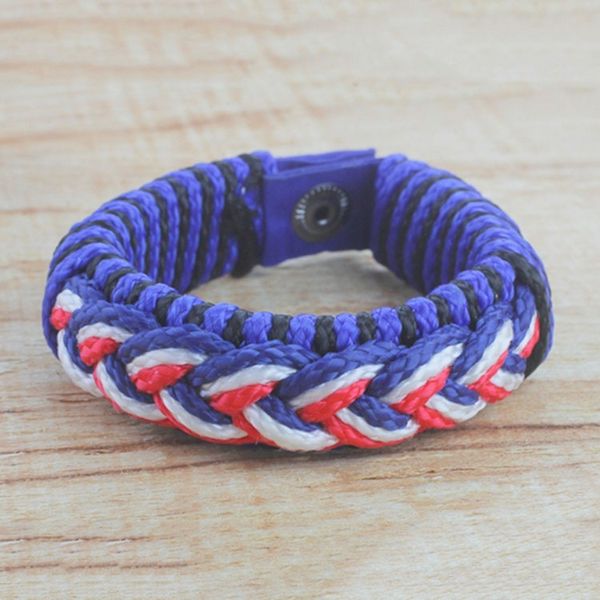 Alternate image for Mens Multi-Color Braided Cord Wristband Bracelet Chief