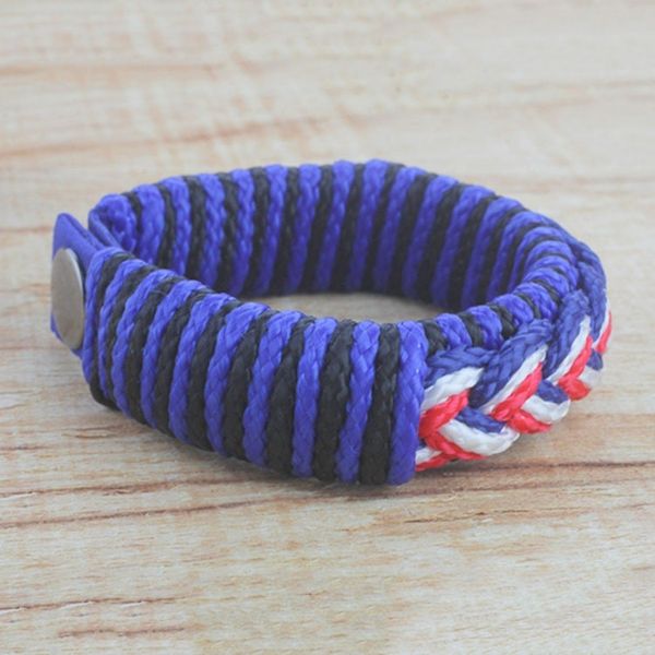 Alternate image for Mens Multi-Color Braided Cord Wristband Bracelet Chief