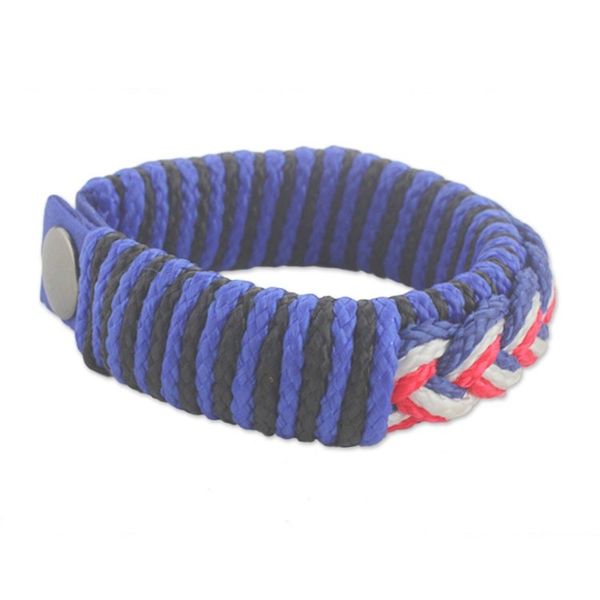 Alternate image for Mens Multi-Color Braided Cord Wristband Bracelet Chief