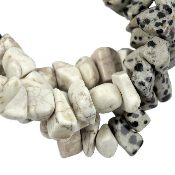 Alternate image for Handcrafted Agate Beaded Bracelet from Ghana Speckled Wonder