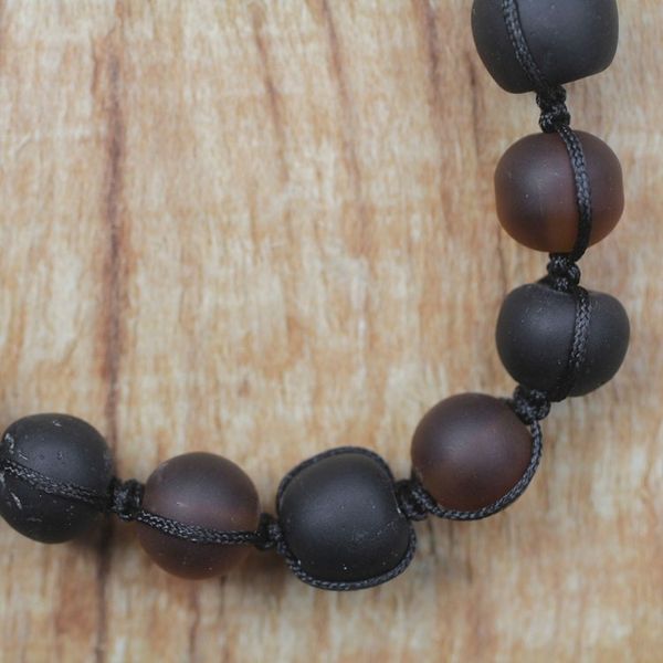 Alternate image for Adjustable Recycled Glass Beaded Bracelet from Ghana Subtle Orbs