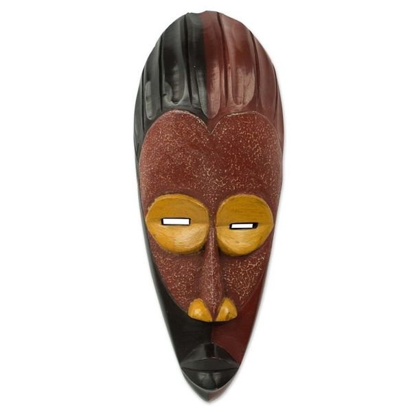 Alternate image for Original Light and Shadow African Wall Mask Artisan Crafted Dare Da Raana