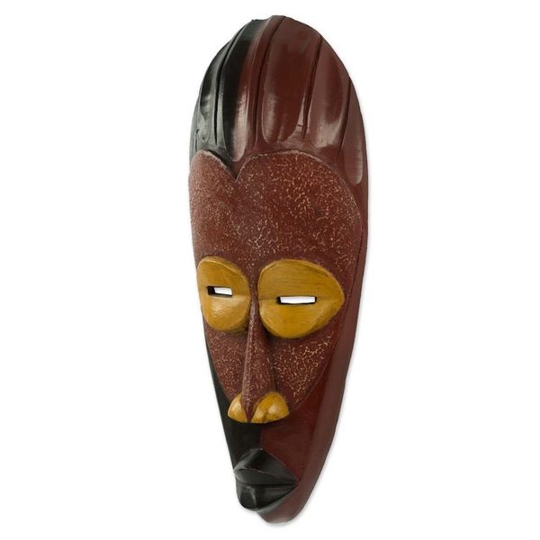 Alternate image for Original Light and Shadow African Wall Mask Artisan Crafted Dare Da Raana