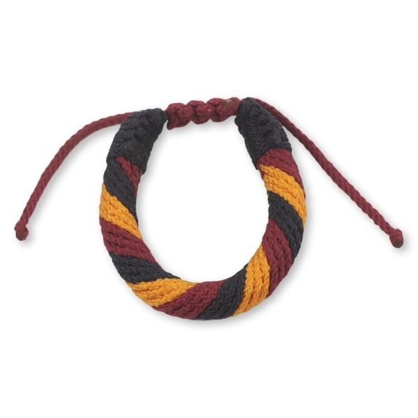 Alternate image for Ghana Artisan Crafted Mens Cord Wristband Bracelet Krobo Resolve