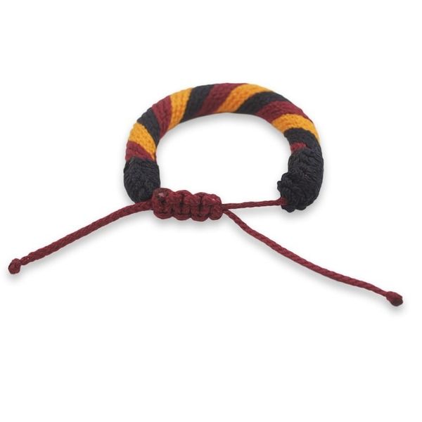 Alternate image for Ghana Artisan Crafted Mens Cord Wristband Bracelet Krobo Resolve