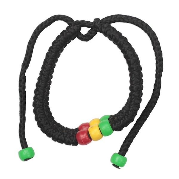Alternate image for Recycled Plastic Beaded Cord Bracelet from Ghana Pop of Color