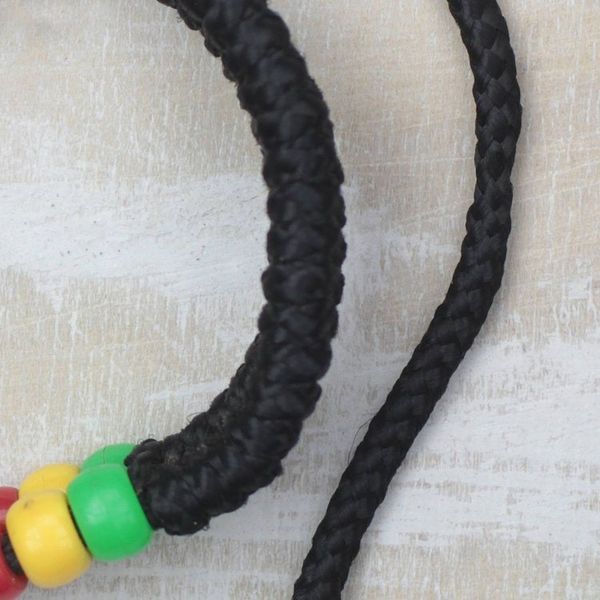 Alternate image for Recycled Plastic Beaded Cord Bracelet from Ghana Pop of Color
