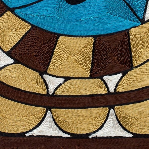 Alternate image for African Folk Art Threadwork Wall Art Handmade in Ghana Xylophone Player Sings
