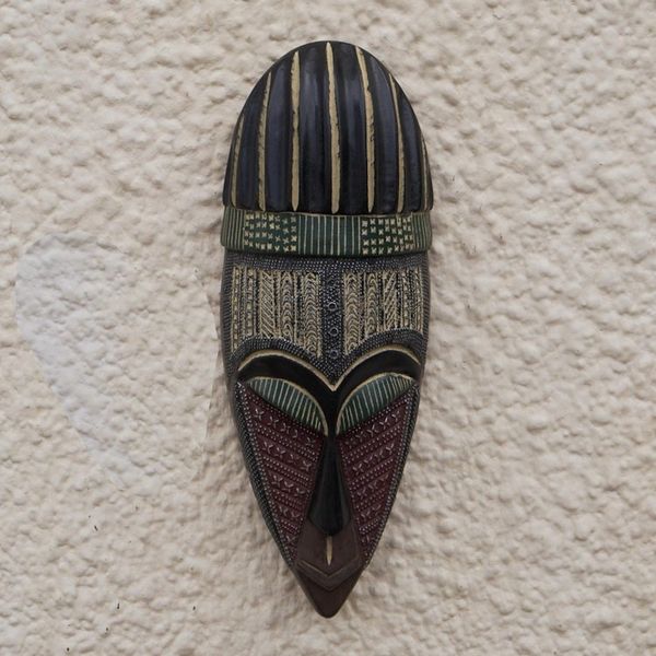 Alternate image for Aluminum Plated Mahogany Wood Mask Royal Ohaneba