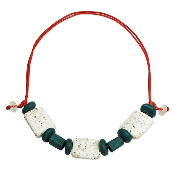 Alternate image for Chunky Recycled Glass Beaded Necklace Greatest Love