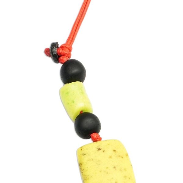 Alternate image for Sliding Knot Recycled Glass Beaded Necklace Dearest One