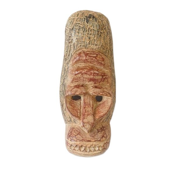 Alternate image for Handcrafted Gorilla-Shaped African Sese Wood Mask Gorilla Emblem