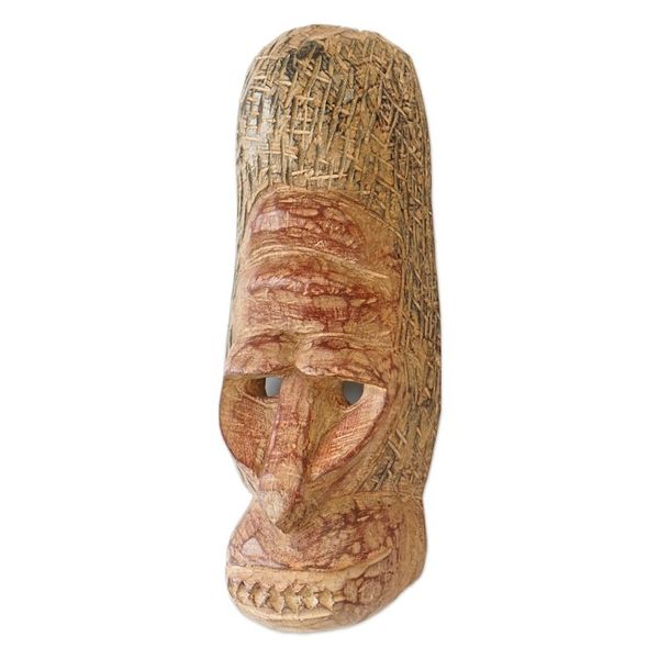 Alternate image for Handcrafted Gorilla-Shaped African Sese Wood Mask Gorilla Emblem