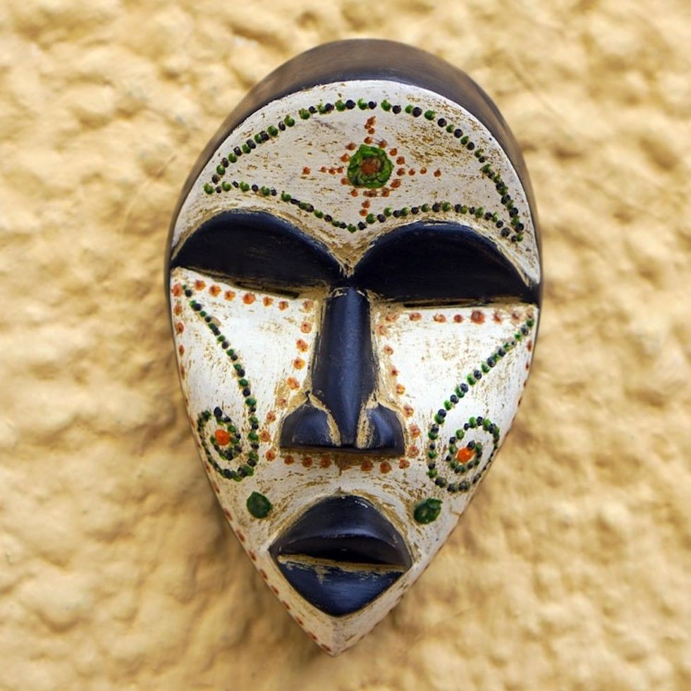 Hand Crafted African Sese Wood Mask 'For the Dan People'