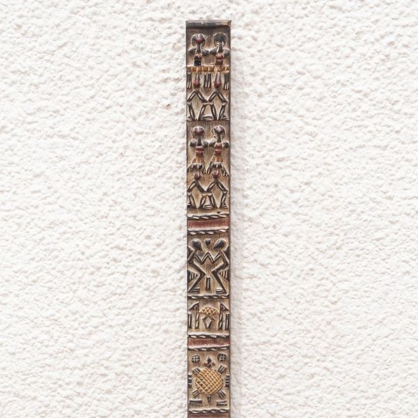 Alternate image for Ghanaian Dogon Board-Like Mahogany Wall Relief Panel Atsula Dogon Board