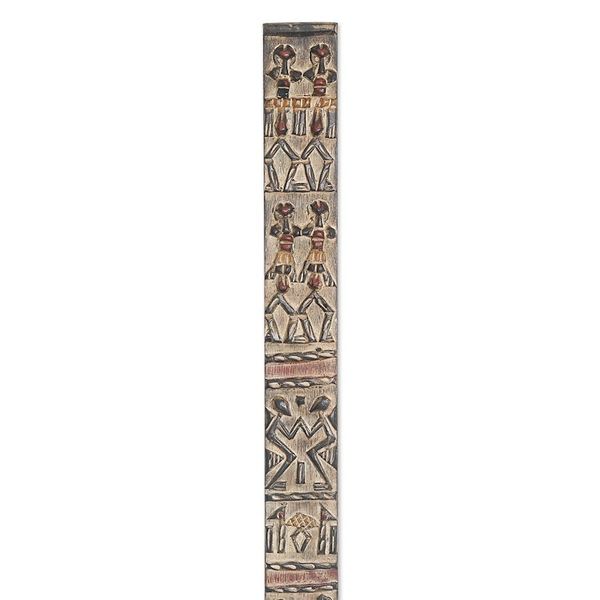 Alternate image for Ghanaian Dogon Board-Like Mahogany Wall Relief Panel Atsula Dogon Board