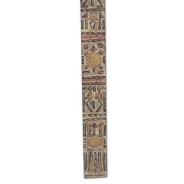 Alternate image for Ghanaian Dogon Board-Like Mahogany Wall Relief Panel Atsula Dogon Board