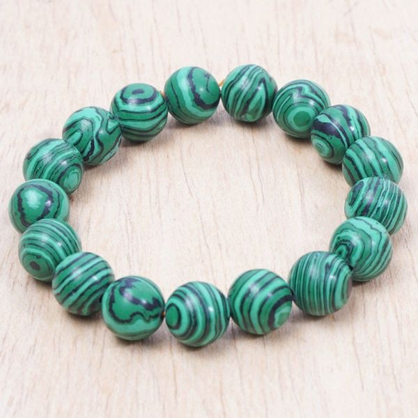 Alternate image for Eco-Friendly Recycled Glass Beaded Stretch Bracelet in Green Aseda Allure