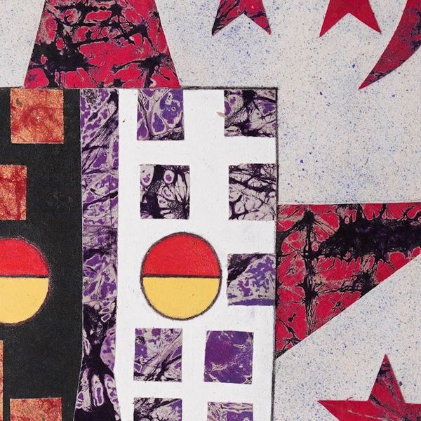 Alternate image for Traditional Cotton Batik Wall Art in Vibrant Hues Wednesday Born