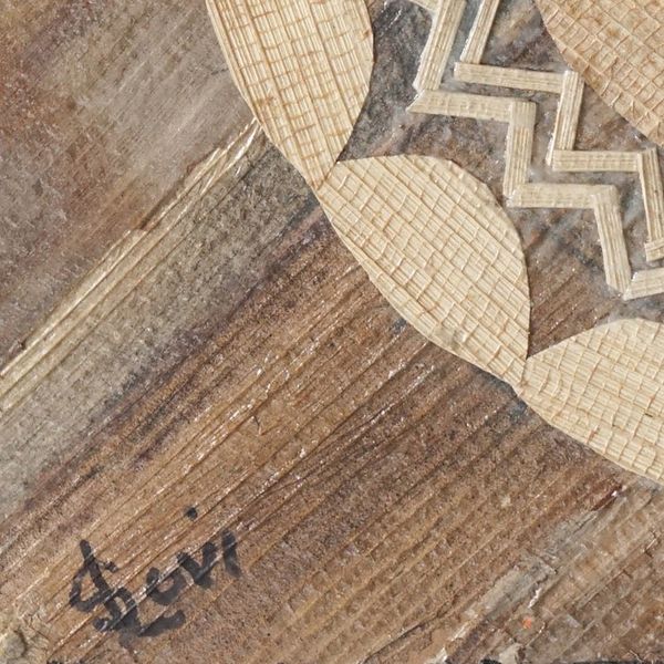 Alternate image for Moon-Inspired Handcrafted Natural Fiber Wall Art from Ghana Lunar Mask