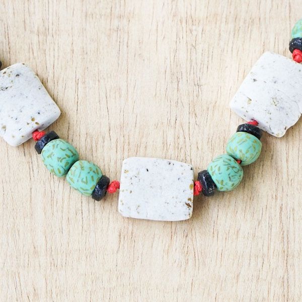 Alternate image for Hand Made Adjustable Glass Beaded Necklace Life and Other Stories