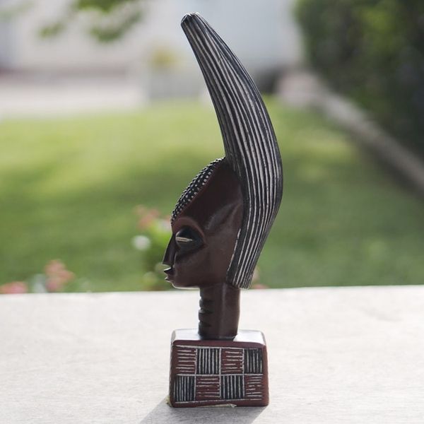 Alternate image for Hand-Carved Traditional Sese Wood Sculpture from Ghana Daaga