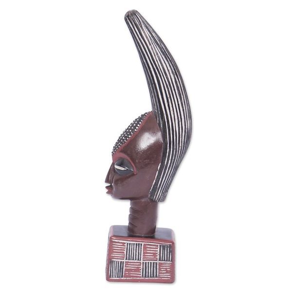Alternate image for Hand-Carved Traditional Sese Wood Sculpture from Ghana Daaga