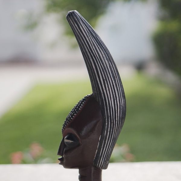 Alternate image for Hand-Carved Traditional Sese Wood Sculpture from Ghana Daaga